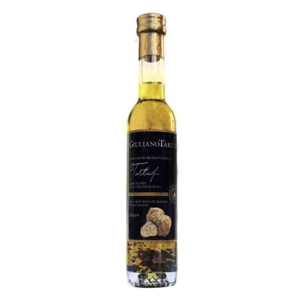 Huile d'olive vierge extra aromatisée truffe noire avec morceaux - 100ml